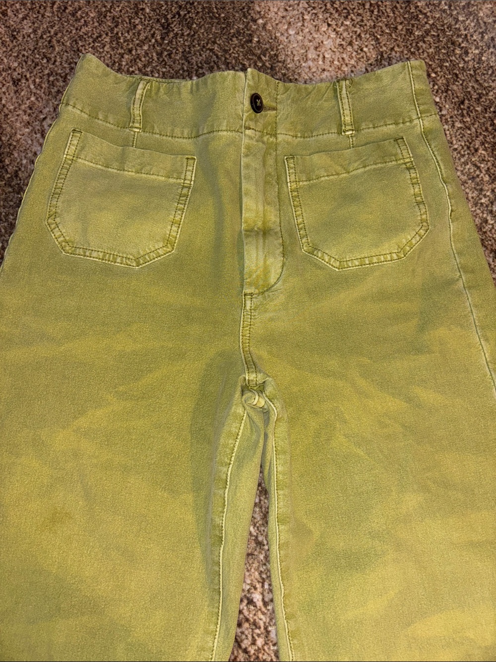 Pilcro The Skipper Olive Green Jeans Size 27 EUC - Picture 2 of 14